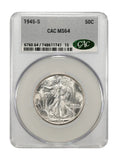 1945-S Walking Liberty Half Dollar, MS64 CACG (23947)