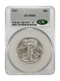 1947-P Walking Liberty Half Dollar, MS66 CACG (23948)