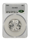 1946-P Walking Liberty Half Dollar, MS63 CACG (23953)