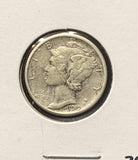 1919-D Mercury Head Dime, XF Details. (24021)