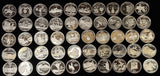 1999-2008 Set of Clad Proof Statehood Quarters (50pcs). #24039