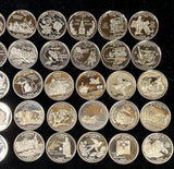 1999-2008 Set of Clad Proof Statehood Quarters (50pcs). #24039