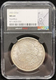 1921-D Morgan Silver Dollar, MS64 NGC VaultBox, (24080)