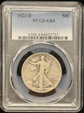 1921-D Walking Liberty Half Dollar, G04 PCGS  (24084)