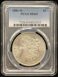 1881-O Morgan Silver Dollar, MS65 PCGS. (24086)