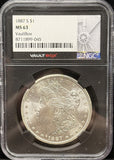 1887-S Morgan Silver Dollar, MS63 NGC VaultBox. (24107)