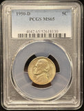1950-D Jefferson Nickel, MS65 PCGS. (24122)