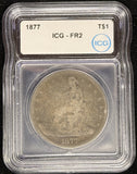 1877-P Trade Dollar, FR2 ICG, Lowball  (24152)