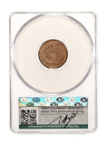 1863 Indian Head Cent, MS63 CACG, WitterBrick (24158)