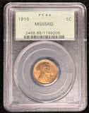 1916-P Lincoln Wheat Cent, MS65RD. PCGS.  (24172)
