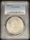 1880-CC Morgan Silver Dollar, MS63 PCGS (24182)