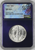 1942-P Walking Liberty Half Dollar, MS66+ NGC+CAC (24194)
