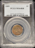 1889-P Indian Head Cent, MS64RB PCGS  (24204)