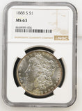 1888-S Morgan Silver Dollar, MS63 NGC. (24218)