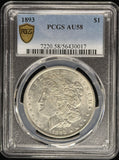 1893 Morgan Silver Dollar, AU58 PCGS GS. (24230)