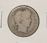 1914-S Barber Quarter, Key Date. Nicely Circulated. (24360)