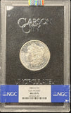 1883-CC GSA Morgan Silver Dollar, MS63PL NGC. (24382)