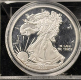 2000-P Proof American Silver Eagle, Coin and Capsule Only (24406)