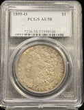 1895-O Morgan Silver Dollar, Key Date, AU58 PCGS (24468)