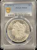1879-CC Morgan Silver Dollar, Key Date, MS64 PCGS GS, Blast White. (24476)