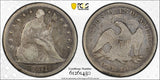 1871-P Seated Liberty Silver Dollar, F12 PCGS GS (24496)