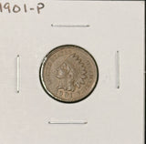 1901-P Indian Head Cent, Nice Uncirculated Brown. (24538)