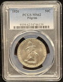 1920-P Pilgrim Commemorative Half Dollar, MS62 PCGS, (24616)