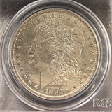 1894-S Morgan Silver Dollar, AU55 PCGS. (24628)