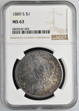 1889-S Morgan Silver Dollar, MS63. NGC Toner. (24636)