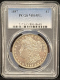 1887-P Morgan Silver Dollar, MS65PL, PCGS. (24648)