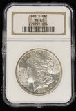 1881-S Morgan Silver Dollar, MS65 NGC. (24655)
