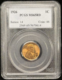 1926-P Lincoln Wheat Cent, MS65RD PCGS  (24676)
