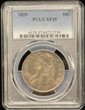 1829-P Capped Bust Half Dollar, O-103, XF45 PCGS (24710)