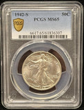 1942-S Walking Liberty Half Dollar, MS65 PCGS GS (24720)