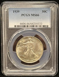 1939-P Walking Liberty Half Dollar, MS66 PCGS (24722)