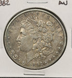 1882-P Morgan Silver Dollar, Toned, Lightly Circulated. (24747)