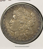 1888-S Morgan Silver Dollar, Fantastic Toning Better Date, Nice AU+ (24749)