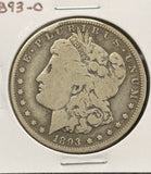 1893-O Morgan Silver Dollar, Fine Details, Rim Issues, (24761)