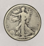 1921-P Walking Liberty Half Dollar,Key Date, Nicely Circulated VG. (24803)
