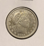 1895-P Barber Quarter, AU Details, (24912)