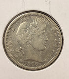 1906-O Barber Quarter, VF Details, (24972)