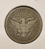 1904-P Barber Quarter, Nicely Circulated, (24984)
