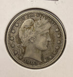 1903-O Barber Quarter, Nice  XF, (24988)