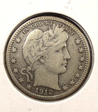 1912-S Barber Quarter, VF Details, (24996)