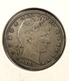 1909-D Barber Quarter, Nicely Circulated, (25015)
