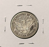 1908-P Barber Quarter, Choice AU, (25025)