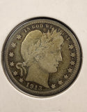 1913-P Barber Quarter, Nicely Circulated, (25027)