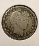 1913-D Barber Quarter, Nice XF, (25029)