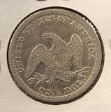 1847-P Seated Liberty Dollar, AU Details, (25154)
