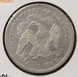 1871-P Seated Liberty Dollar, AU Details, (25158)